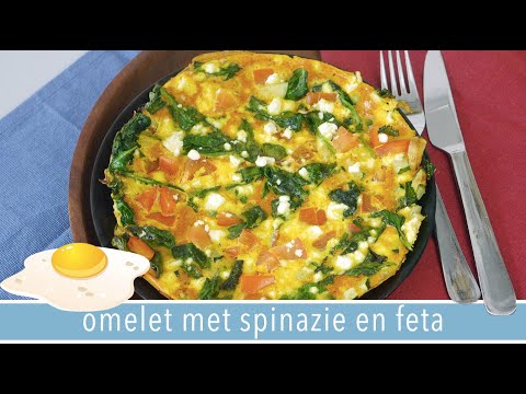 Heerlijk Recept: Omelet Met Spinazie En Tomaat