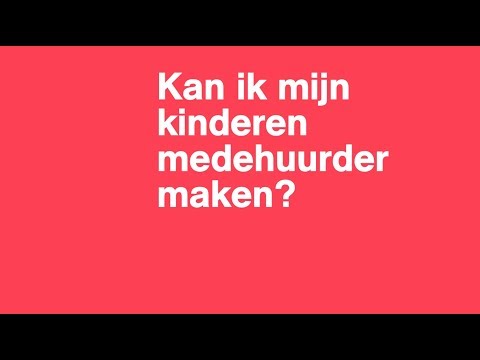 Hoe Maak Je Van Een Medebewoner Een Hoofdbewoner?