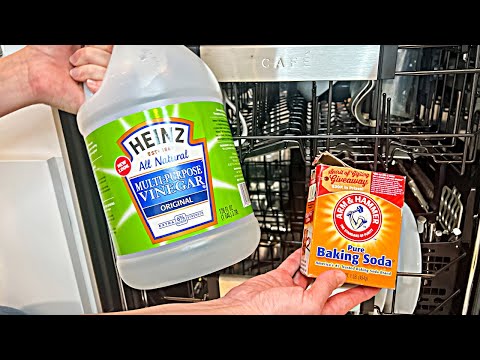How to CLEAN Dishwasher ⭐️ (Baking soda & vinegar test!)