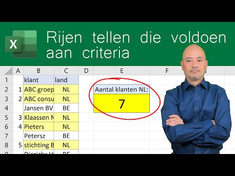 Het Aantal Excel- Als-Functie Met Meerdere Criteria